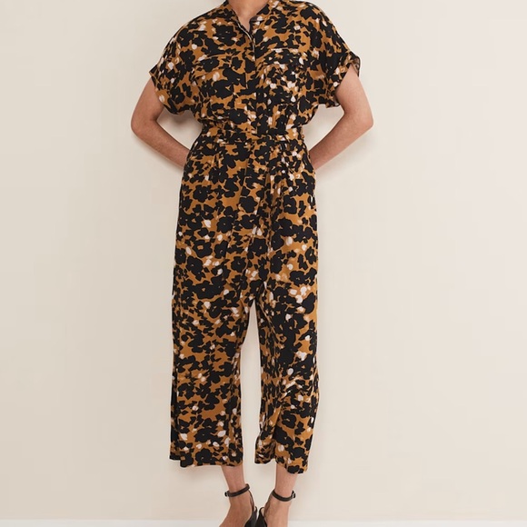 Nell Abstract Cropped Wide Leg Jumpsuit - Picture 3 of 5